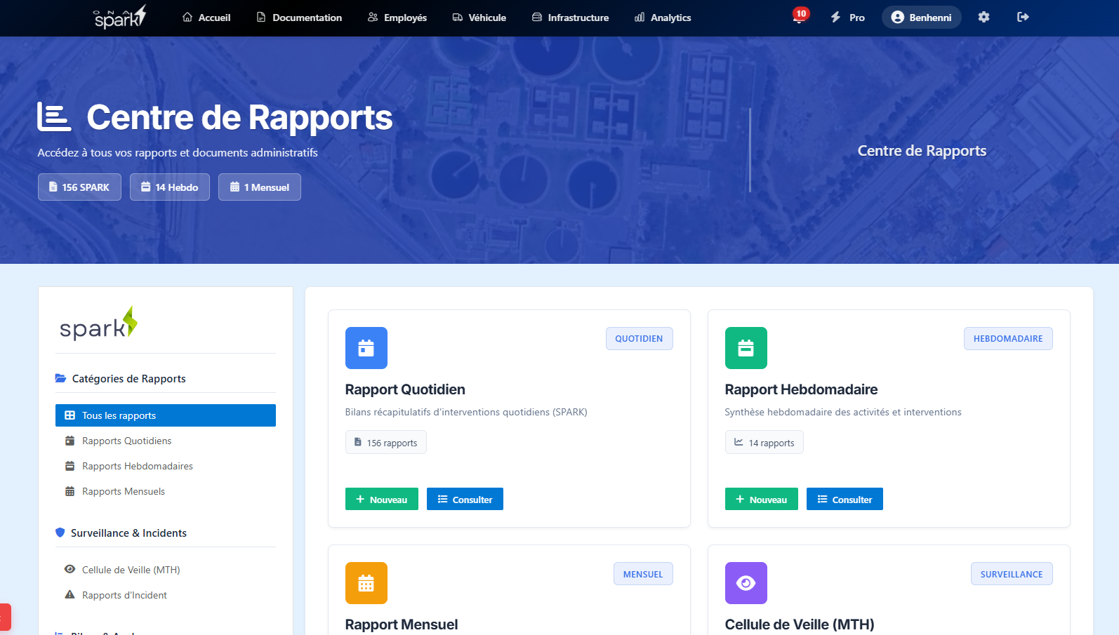 Console d'exploitation