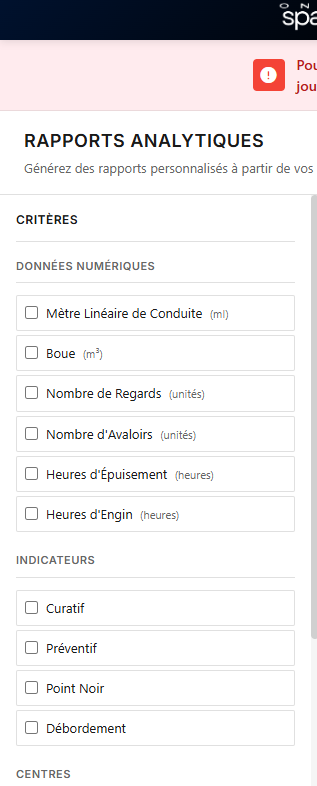 Analytics personnalisés